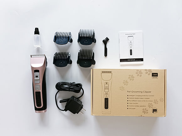 Cordless dog grooming clipper PATPET PHC-730 - Packing List
