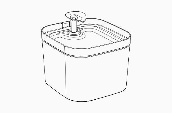 Dog Water Dispenser WF01 - diagram
